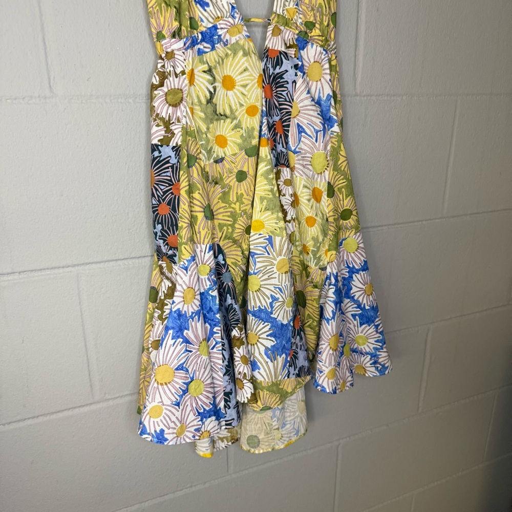 Zara Floral Printed Patchwork Halter Mini Dress W… - image 7